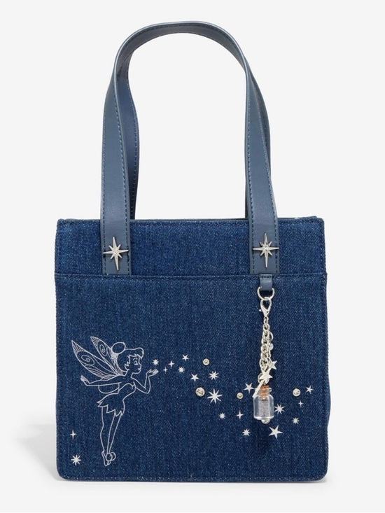 Disney Handbags - Disney Tinkerbell Denim mini crossbody tote